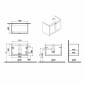 Image of VitrA: Root Classic Wall-hung Wide Vanity Unit with Two Doors and Basin (800mm)