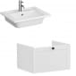 Image of VitrA: Root Classic Wall-hung Vanity Unit with One Drawer and Basin (600mm)