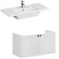 Image of VitrA: Root Classic Wall-hung Vanity Unit with Two Doors and Basin (1000mm)