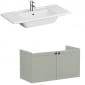 Image of VitrA: Root Classic Wall-hung Vanity Unit with Two Doors and Basin (1000mm)