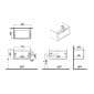 Image of VitrA: Root Classic Wall-hung Vanity Unit with One Drawer and Basin (800mm)