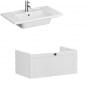 Image of VitrA: Root Classic Wall-hung Vanity Unit with One Drawer and Basin (800mm)