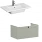Image of VitrA: Root Classic Wall-hung Vanity Unit with One Drawer and Basin (800mm)