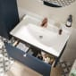 Image of VitrA: Root Classic Wall-hung Vanity Unit with One Drawer and Basin (800mm)