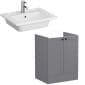 Image of VitrA: Root Classic Vanity Unit with Two Doors and Basin (600mm)