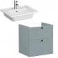 Image of VitrA: Root Classic Wall-hung Vanity Unit with Two Drawers and Basin (600mm)