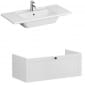 Image of VitrA: Root Classic Wall-hung Vanity Unit with One Drawer and Basin (1000mm)