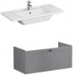 Image of VitrA: Root Classic Wall-hung Vanity Unit with One Drawer and Basin (1000mm)
