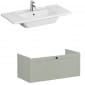 Image of VitrA: Root Classic Wall-hung Vanity Unit with One Drawer and Basin (1000mm)