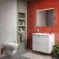 Image of VitrA: Root Classic Wall-hung Vanity Unit with Two Drawers and Basin (800mm)