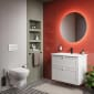 Image of VitrA: Root Classic Wall-hung Vanity Unit with Two Drawers and Basin (800mm)