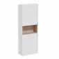Image of VitrA: Root Classic Wall-hung Tall Cabinet Unit with Doors and Open Middle Shelf (550mm)