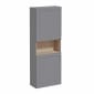 Image of VitrA: Root Classic Wall-hung Tall Cabinet Unit with Doors and Open Middle Shelf (550mm)
