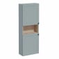 Image of VitrA: Root Classic Wall-hung Tall Cabinet Unit with Doors and Open Middle Shelf (550mm)