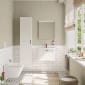 Image of VitrA: Root Classic Wall-hung Tall Cabinet Unit with Two Left-handed Doors (400mm)