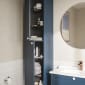 Image of VitrA: Root Classic Wall-hung Tall Cabinet Unit with Two Left-handed Doors (400mm)