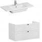 Image of VitrA: Root Classic Wall-hung Vanity Unit with Two Drawers and Basin (1000mm)