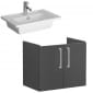 Image of VitrA: Root Flat Wall-hung Vanity Unit with Doors (600mm)