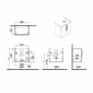 Image of VitrA: Root Flat Wall-hung Vanity Unit with Doors (600mm)
