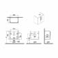 Image of VitrA: Root Flat Wall-hung Vanity Unit with Doors and Basin (600mm)