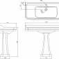 Image of Burlington Edwardian 1200mm Basin