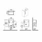 Image of VitrA: Root Flat Compact Vanity Unit with Door (45cm)