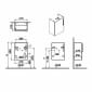 Image of VitrA: Root Flat Compact Vanity Unit with Door (45cm)