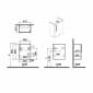 Image of VitrA: Root Flat Compact Vanity Unit with Door (45cm)