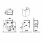 Image of VitrA: Root Flat Compact Vanity Unit with Door (45cm)