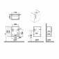 Image of VitrA: Root Flat Compact Vanity Unit with Door (45cm)