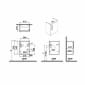 Image of VitrA: Root Flat Wall-hung Vanity Unit with Door (45cm)