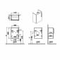 Image of VitrA: Root Flat Wall-hung Vanity Unit with Door (45cm)