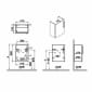 Image of VitrA: Root Flat Wall-hung Vanity Unit with Door (45cm)