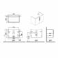 Image of VitrA: Root Flat Wall-hung Vanity Unit with Doors and Basin in Natural Finish (800mm)