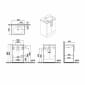 Image of VitrA: Root Flat Floor Standing Vanity Unit with Doors & Basin (600mm)