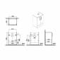 Image of VitrA: Root Flat Floor Standing Vanity Unit with Doors & Basin (600mm)