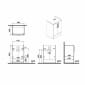 Image of VitrA: Root Flat Floor Standing Vanity Unit with Doors & Basin (600mm)