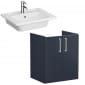 Image of VitrA: Root Flat Floor Standing Vanity Unit with Doors & Basin (600mm)