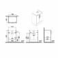 Image of VitrA: Root Flat Floor Standing Vanity Unit with Doors & Basin (600mm)