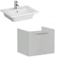 Image of VitrA: Root Flat Wall-hung Vanity Unit with One Drawer and Basin (600mm)