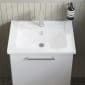 Image of VitrA: Root Flat Wall-hung Vanity Unit with One Drawer and Basin (600mm)