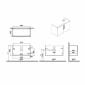 Image of VitrA: Root Flat Wall-hung Vanity Unit with Doors and Basin in Natural Finish (1000mm)