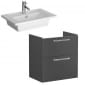 Image of VitrA: Root Flat Wall-hung Vanity Unit with Two Drawers (600mm)