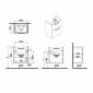 Image of VitrA: Root Flat Wall-hung Vanity Unit with Two Drawers (600mm)