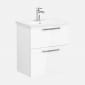 Image of VitrA: Root Flat Wall-hung Vanity Unit with Two Drawers (600mm)