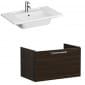 Image of VitrA: Root Flat Wall-hung Vanity Unit with One Drawer and Basin (800mm)