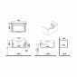 Image of VitrA: Root Flat Wall-hung Vanity Unit with One Drawer and Basin (800mm)