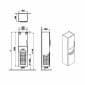 Image of VitrA: Root Flat Wall-hung Tall Cabinet Unit with Doors and Laundry Basket in Natural Finish (400m)