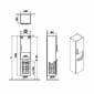 Image of VitrA: Root Flat Wall-hung Tall Cabinet Unit with Doors and Laundry Basket in Natural Finish (400m)