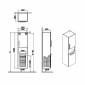 Image of VitrA: Root Flat Wall-hung Tall Cabinet Unit with Doors and Laundry Basket in Natural Finish (400m)